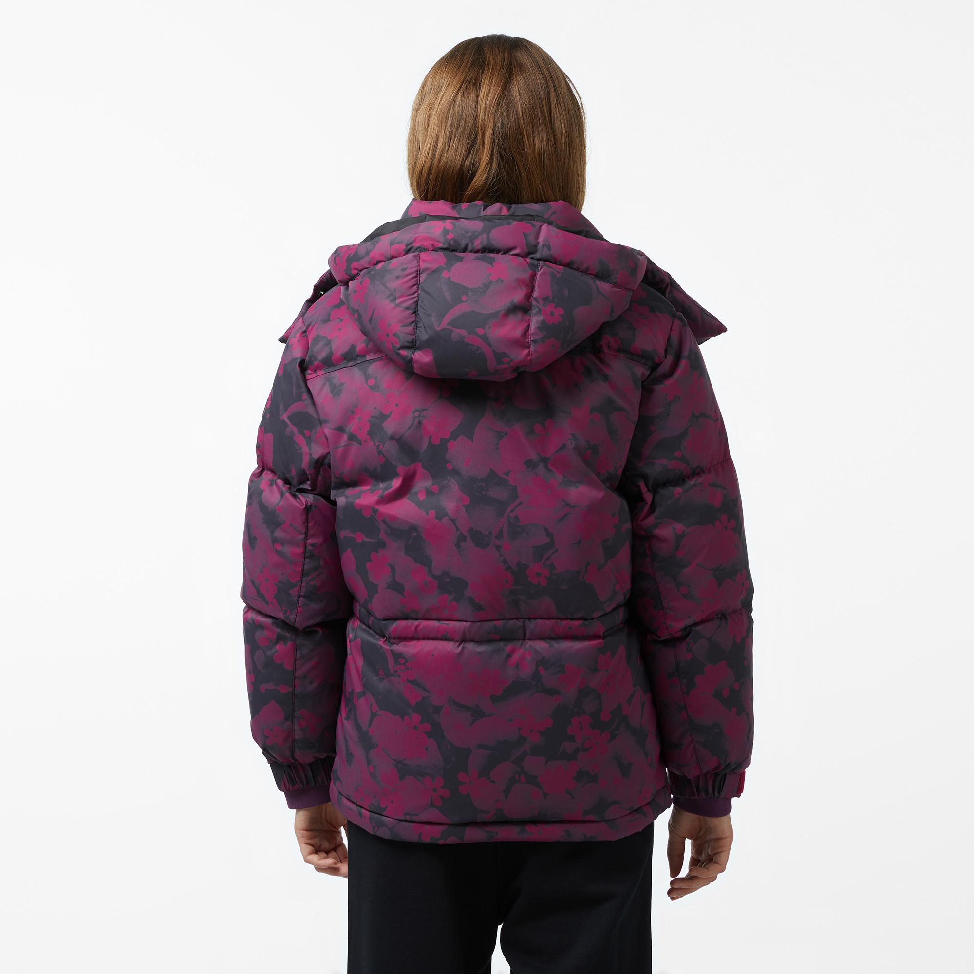 Timberland Howker Recycled Down Printed Puffer Kadın Mor Ceket