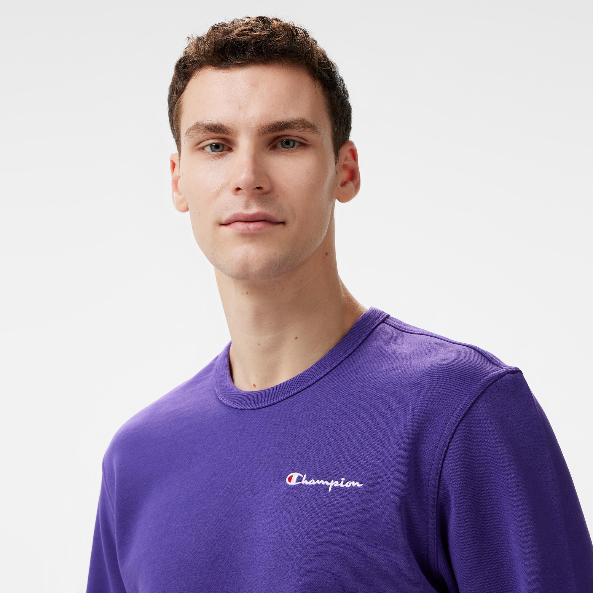Champion Erkek Mor Sweatshirt