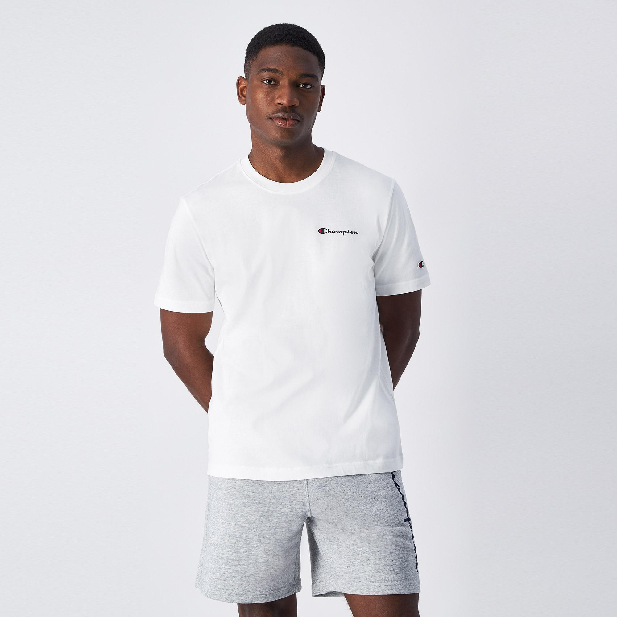 Champion Icons SS Erkek Beyaz T-Shirt