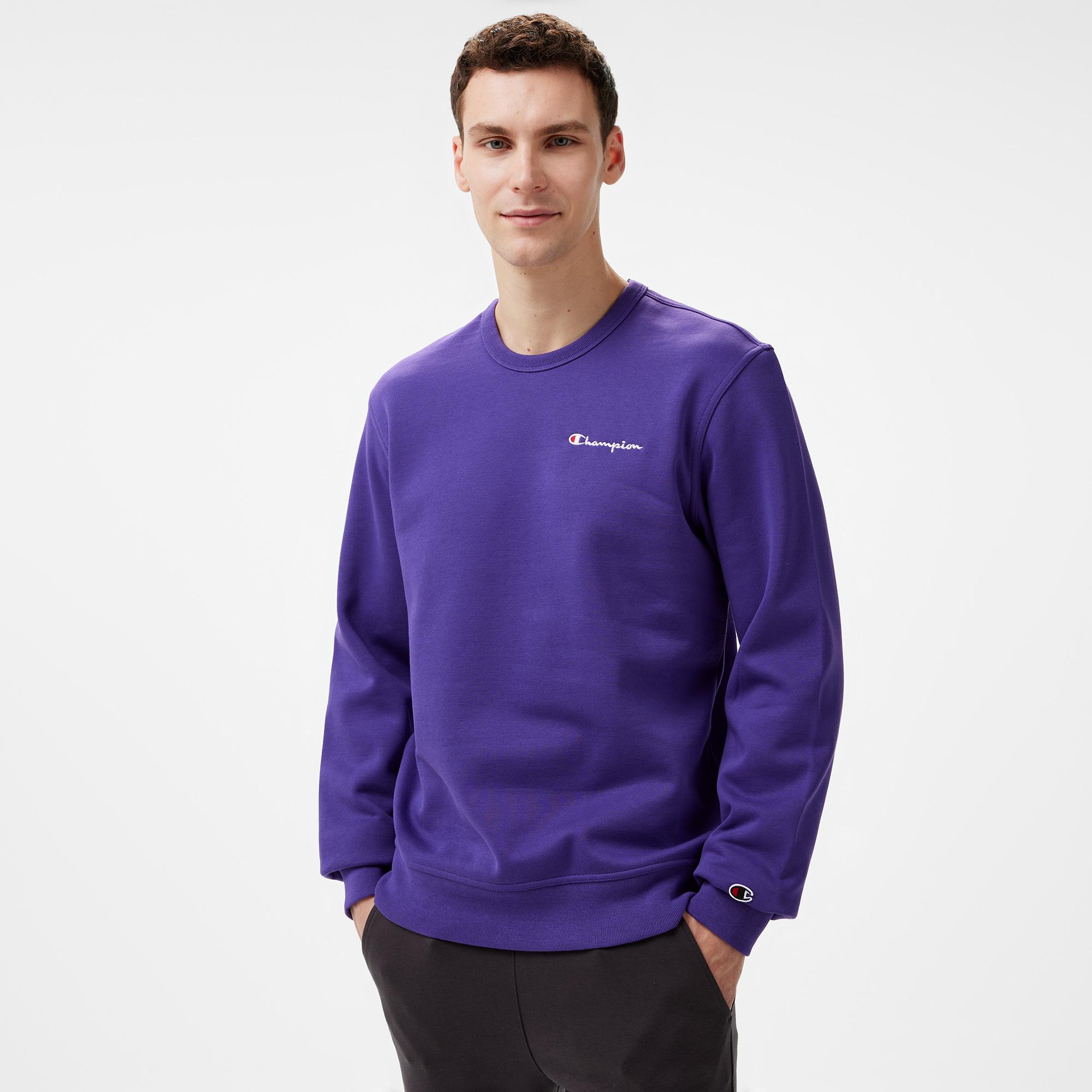 Champion Erkek Mor Sweatshirt