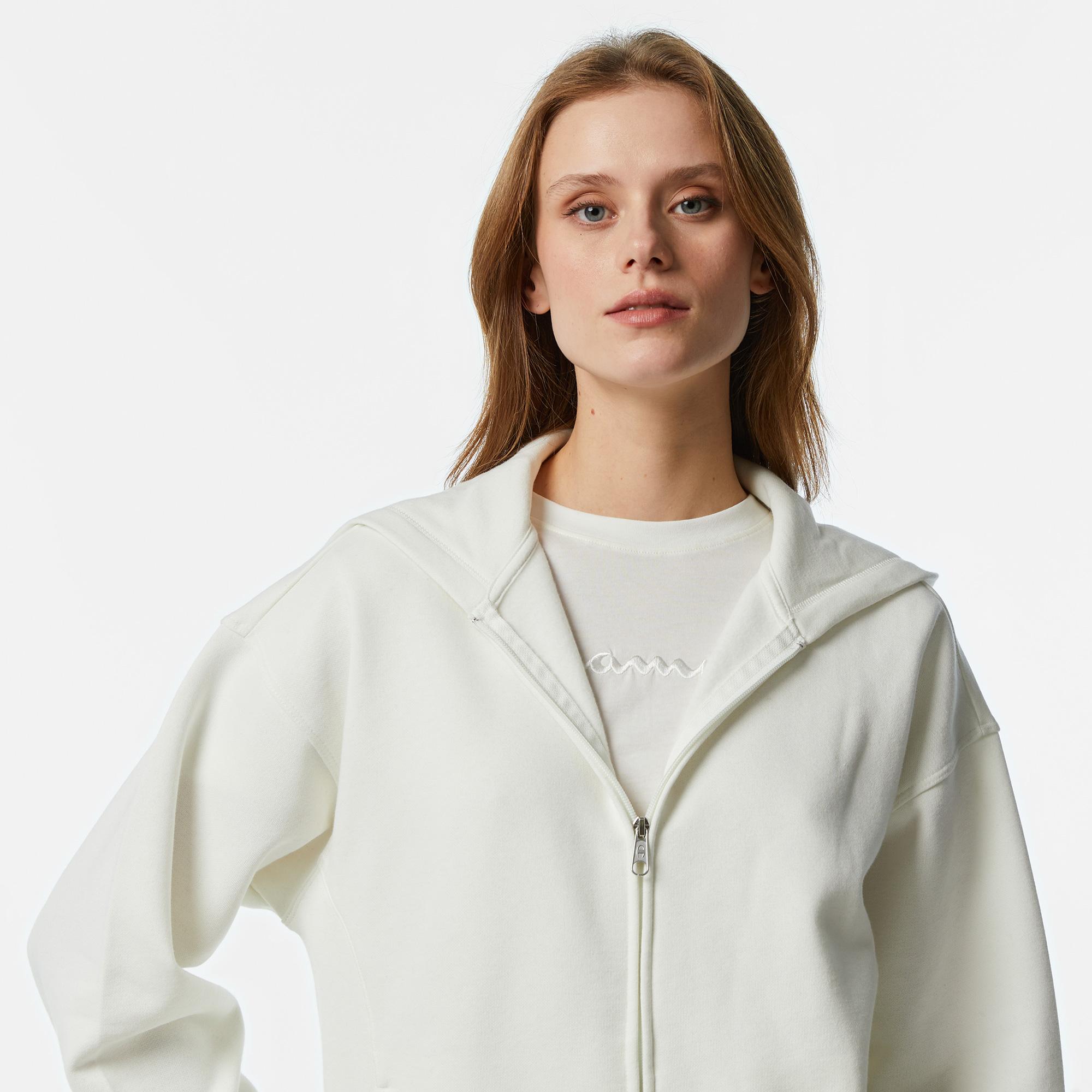 Champion Kadın Beyaz Eşofman Üstü