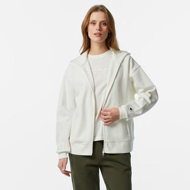  Champion Kadın Beyaz Eşofman Üstü