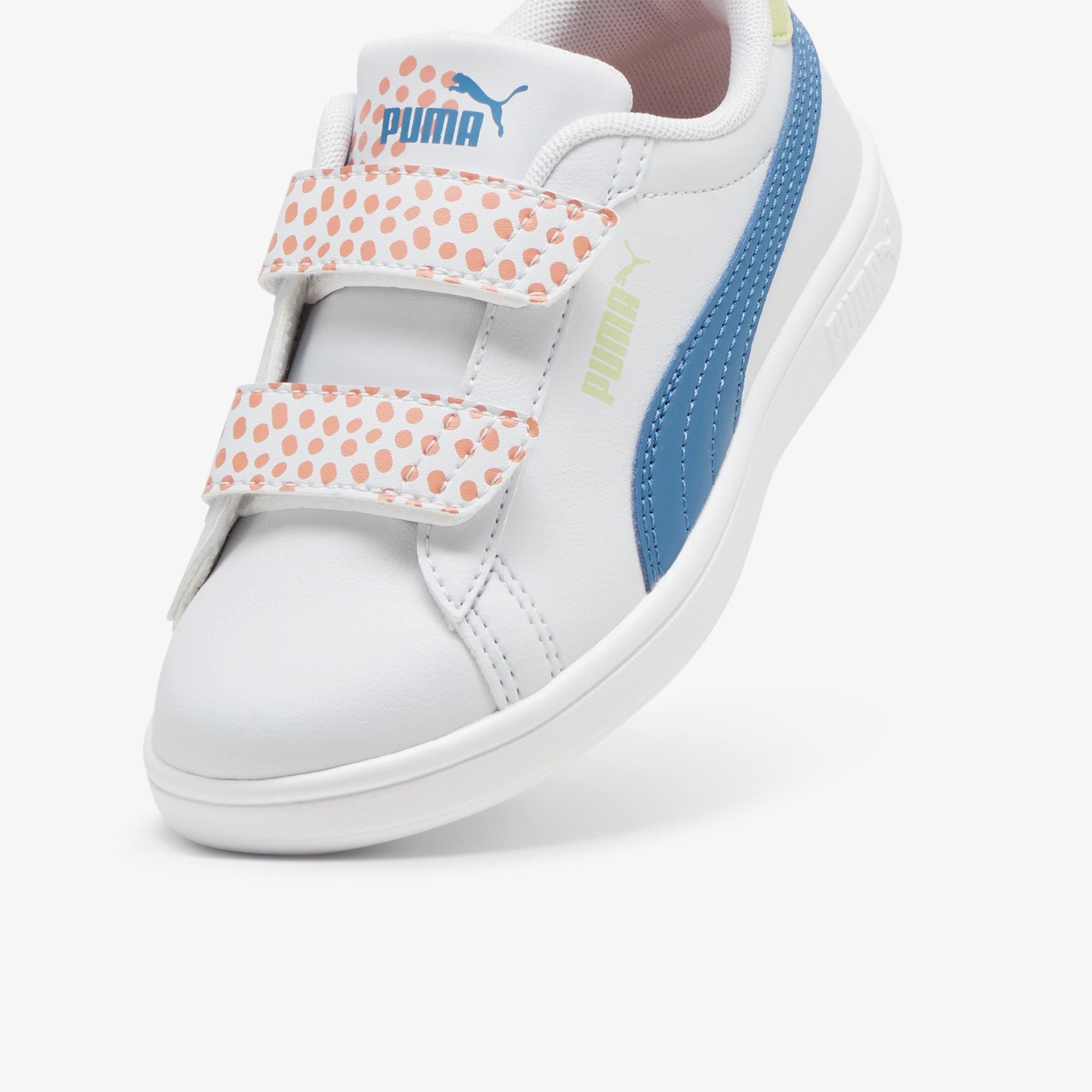 Puma Smash 3.0 AC Çocuk Beyaz Spor Ayakkabı