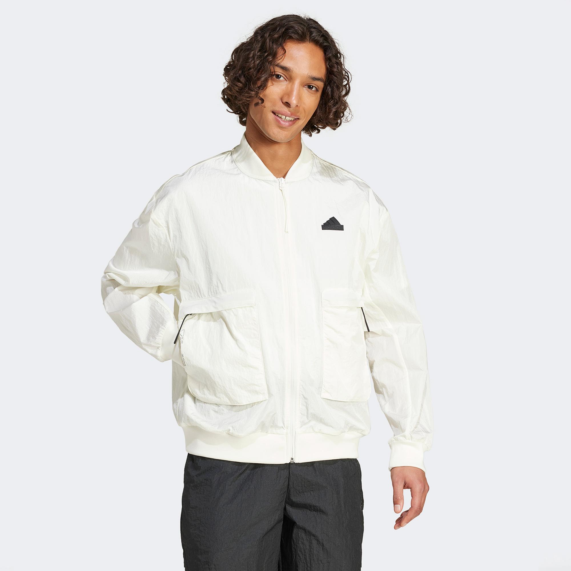 adidas C Qe Pr Bjkt Erkek Beyaz Günlük Ceket