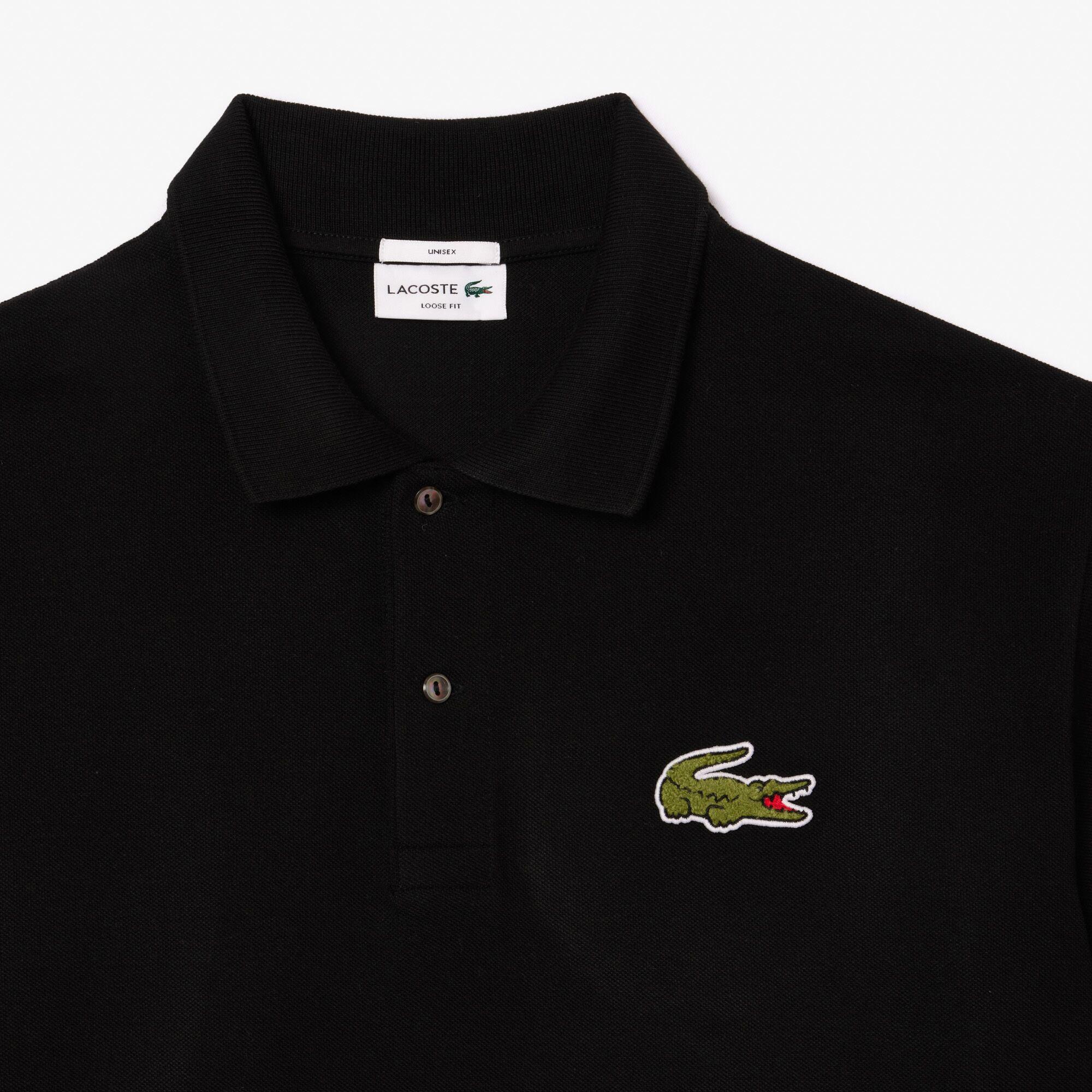 Lacoste Chemise Bord-Cotes Erkek Siyah Polo T-Shirt