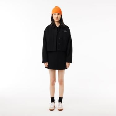  Lacoste Chemise Bord-Cotes Erkek Siyah Polo T-Shirt