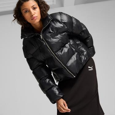  Puma Shiny Puffer Kadın Siyah Mont