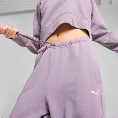  Puma Dare To Relaxed Washed Kadın Mor Eşofman Altı