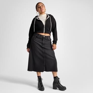  Converse Chuck 70 De Luxe Heel Unisex Siyah Deri Platform Sneaker