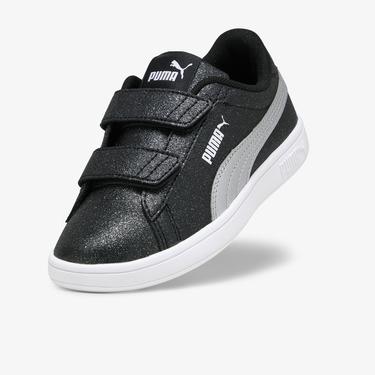  Puma Smash 3.0 Gliz Glam V PS Çocuk Siyah Spor Ayakkabı