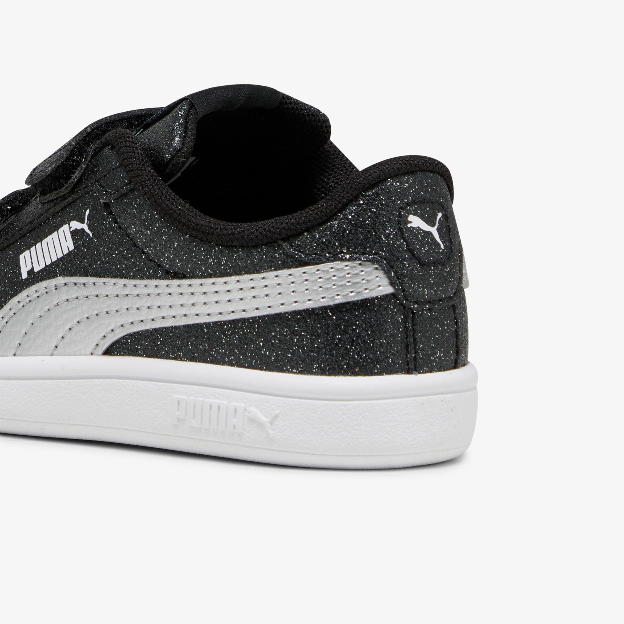 Puma Smash 3.0 Glitz Glam Bebek Siyah Simli Spor Ayakkabı