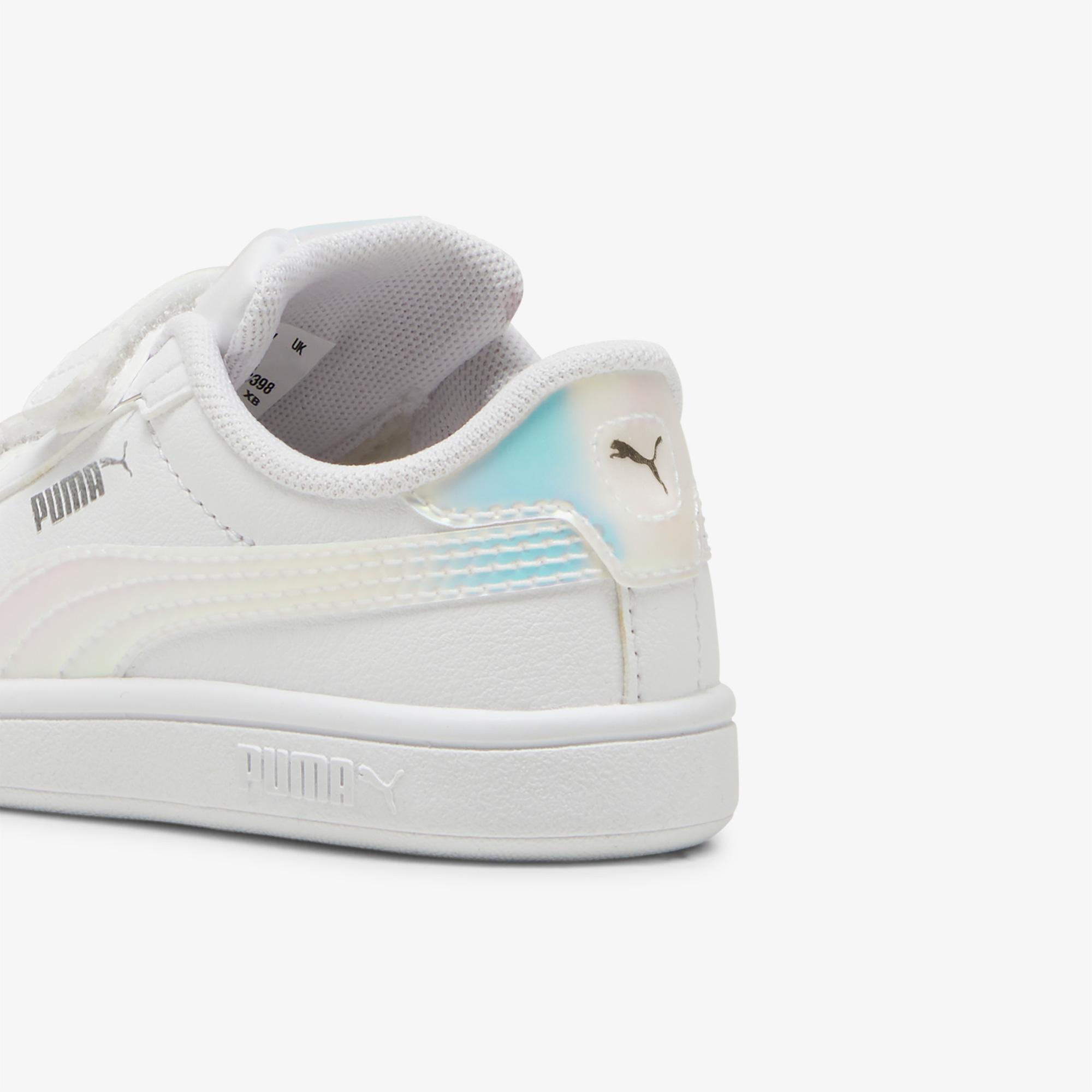 Puma Smash 3.0 Holo 2.0 Bebek Beyaz Spor Ayakkabı