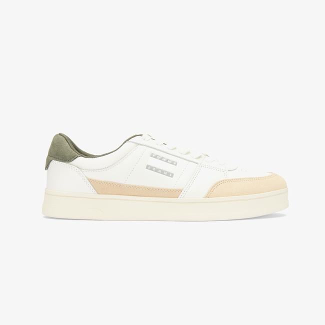  Tommy Jeans The Greenwich Mix Erkek Beyaz Sneaker