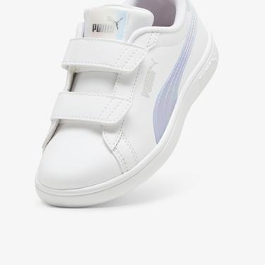  Puma Smash 3.0 Holo 2.0 Çocuk Beyaz Spor Ayakkabı