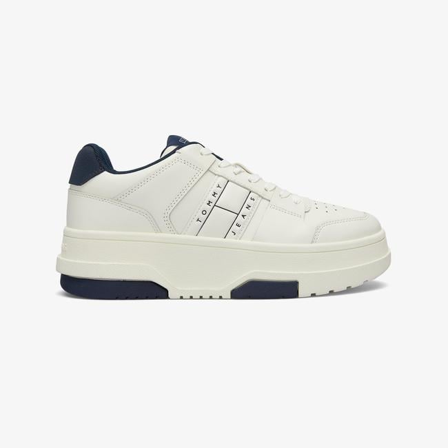  Tommy Jeans The Brooklyn Flatform Kadın Beyaz Sneaker