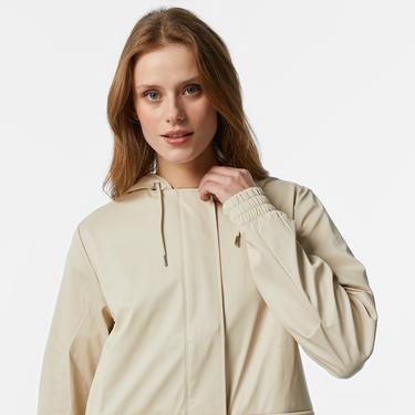  Rains String W Parka W3 Kadın Krem Yağmurluk