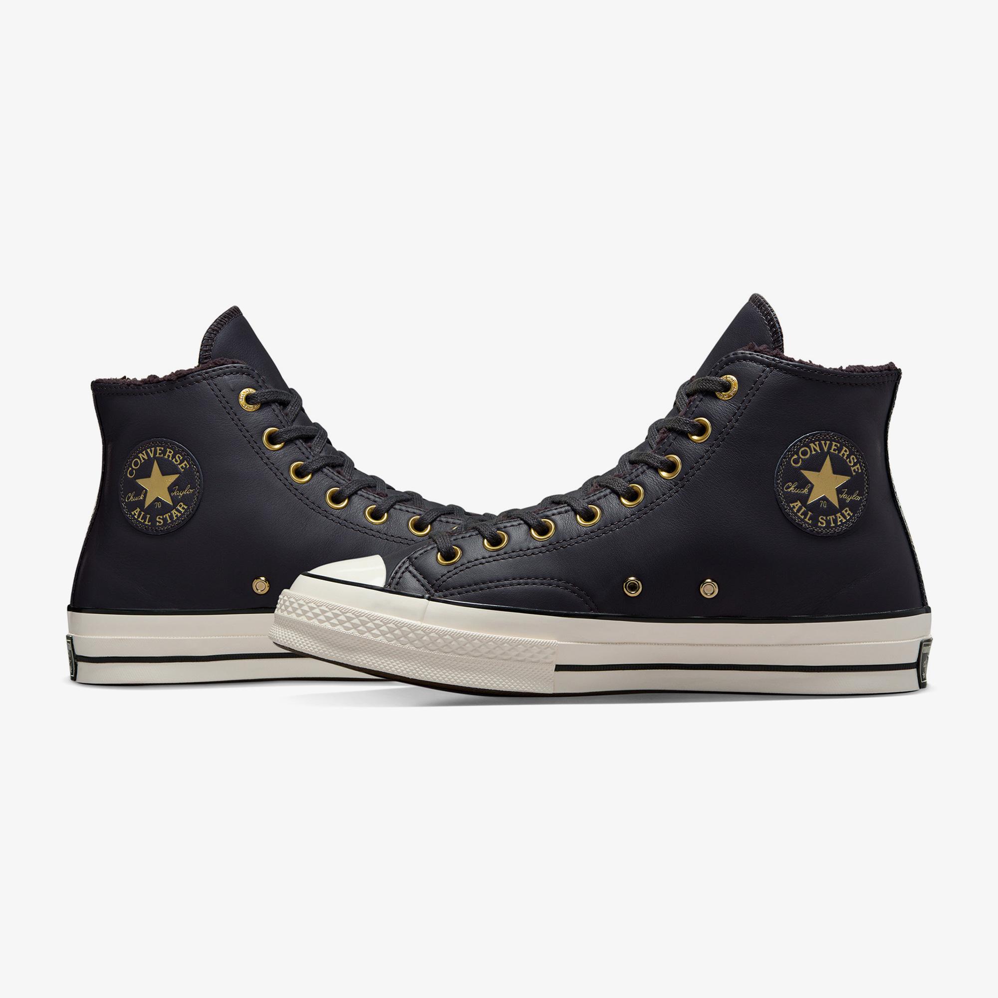 Converse Chuck 70 Unisex Siyah Deri Sneaker