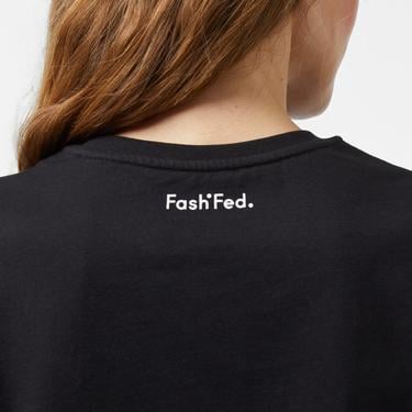  FashFed Unisex Siyah T-Shirt