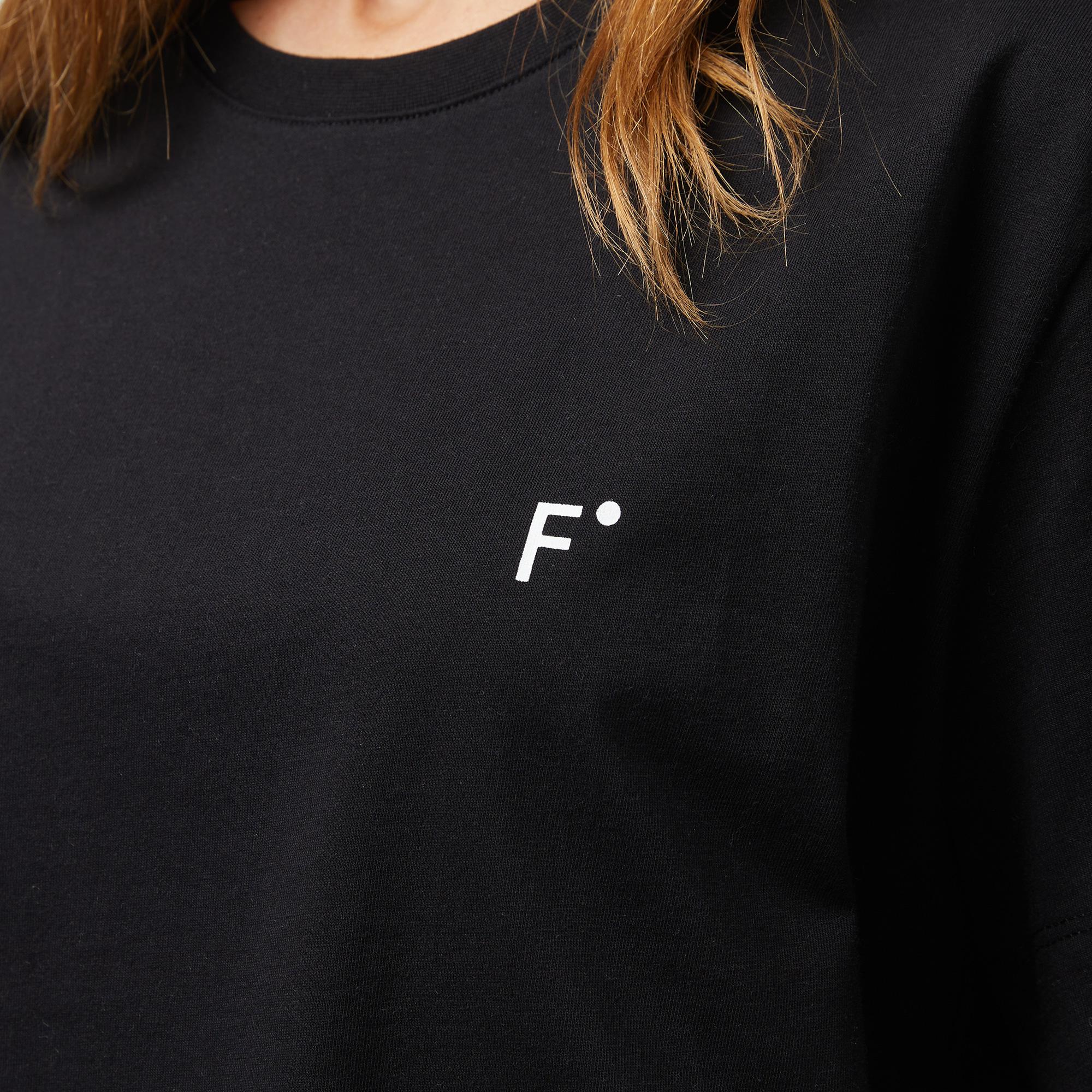 FashFed Unisex Siyah T-Shirt