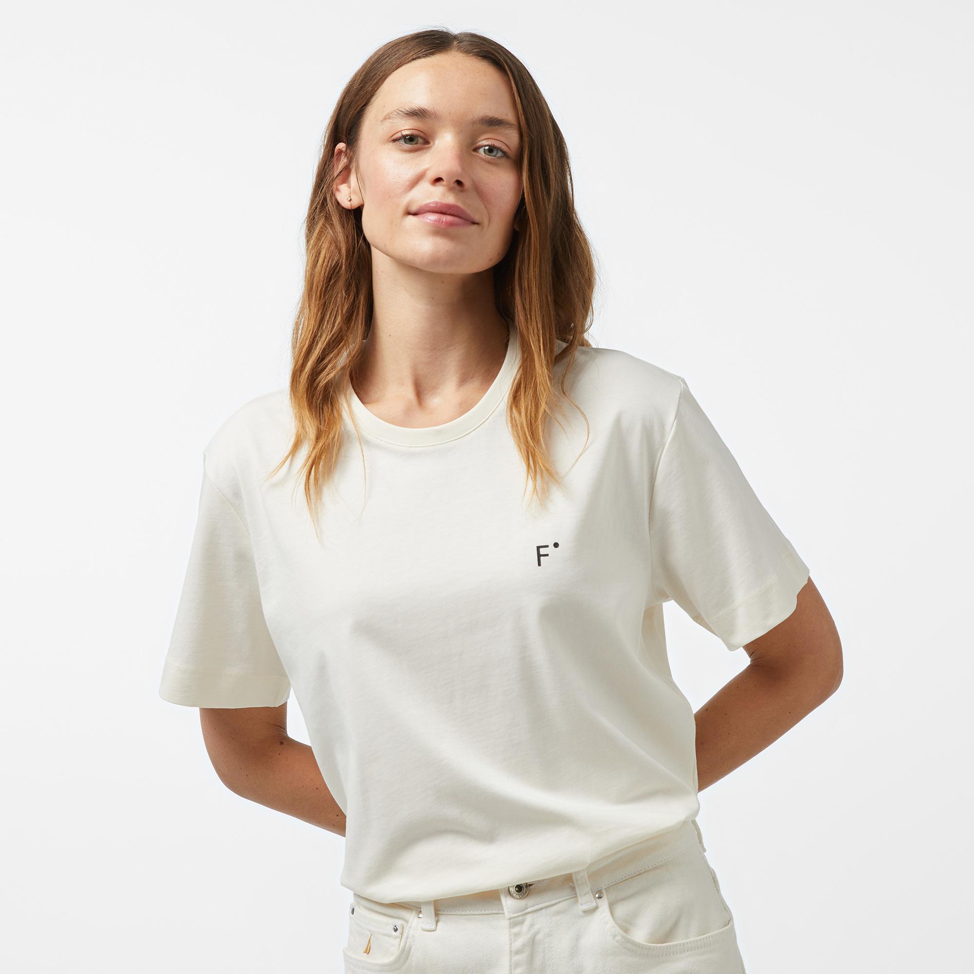 FashFed Unisex Bej T-Shirt