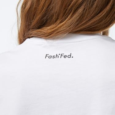  FashFed Unisex Beyaz T-Shirt