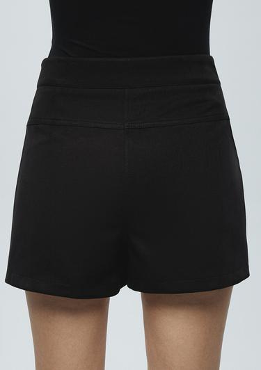  Mavi Siyah Dokuma Şort 1410183-900