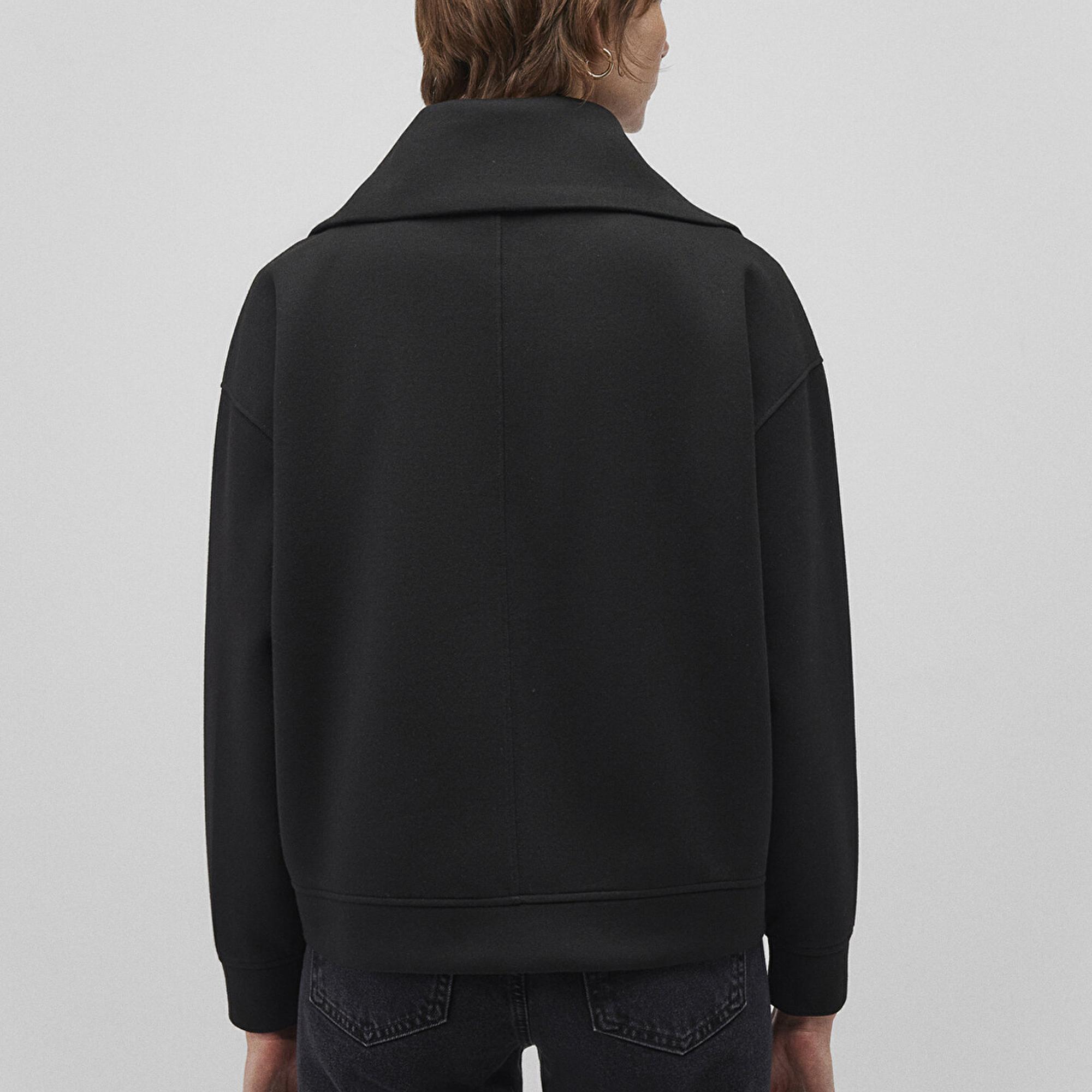 Mavi Sporty Lux Fermuarlı Siyah Sweatshirt 1S10295-900