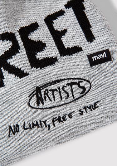  Mavi Street Baskılı Gri Bere 0911538-87501