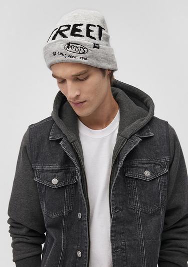  Mavi Street Baskılı Gri Bere 0911538-87501