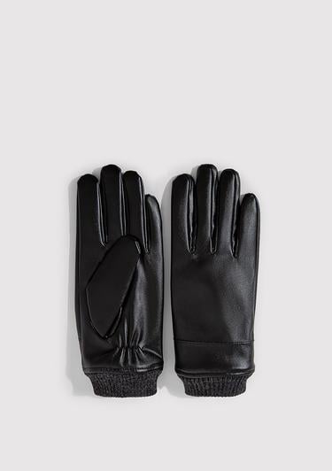  Mavi Siyah Suni Deri Eldiven 0911144-900