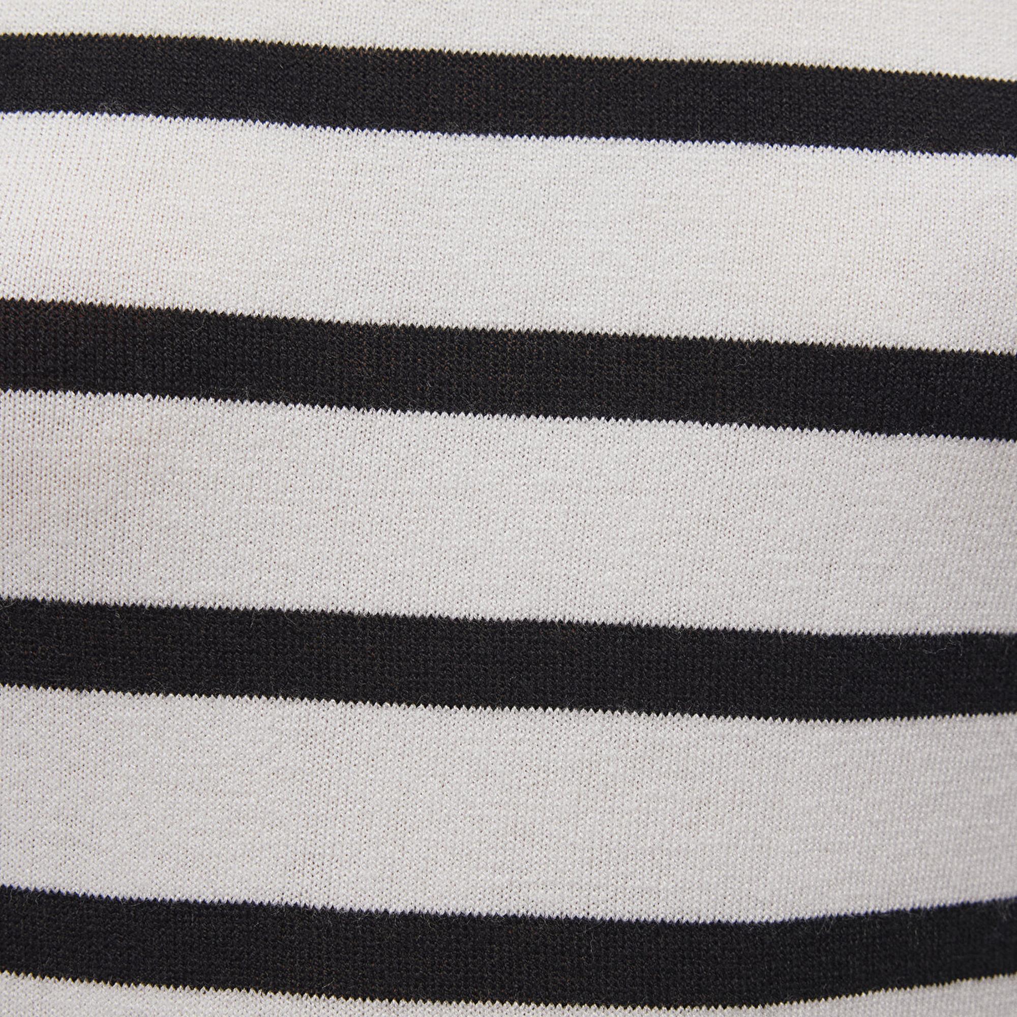 Mavi Bisiklet Yaka Çizgili Siyah Kazak Slim Fit / Dar Kesim 1710545-85407