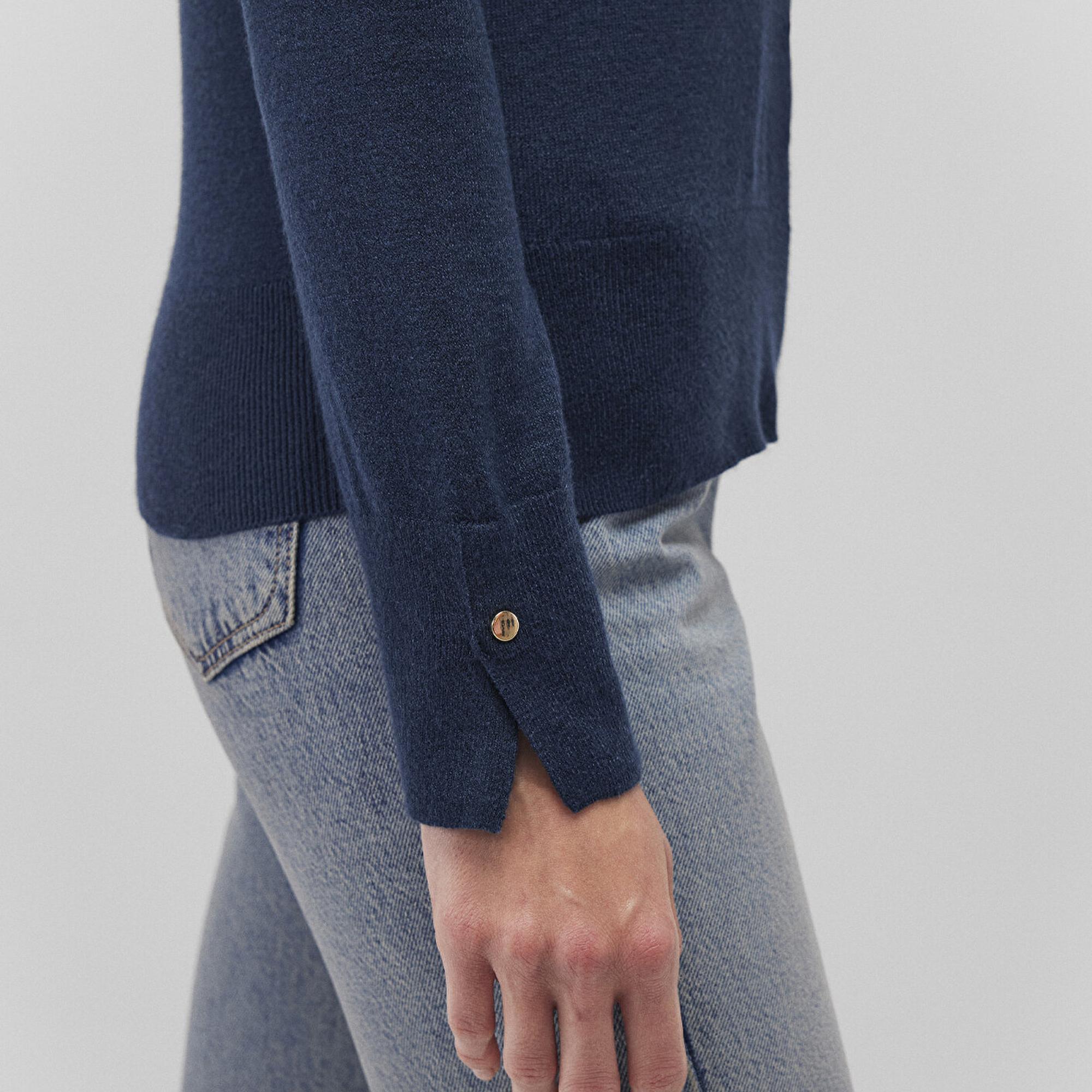 Mavi Bisiklet Yaka Lacivert Kazak Slim Fit / Dar Kesim 1710510-82454