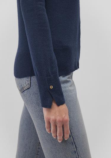  Mavi Bisiklet Yaka Lacivert Kazak Slim Fit / Dar Kesim 1710510-82454