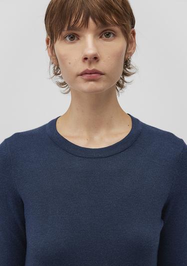  Mavi Bisiklet Yaka Lacivert Kazak Slim Fit / Dar Kesim 1710510-82454