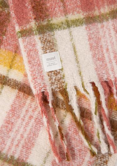  Mavi Püsküllü Kareli Atkı 1912810-71089