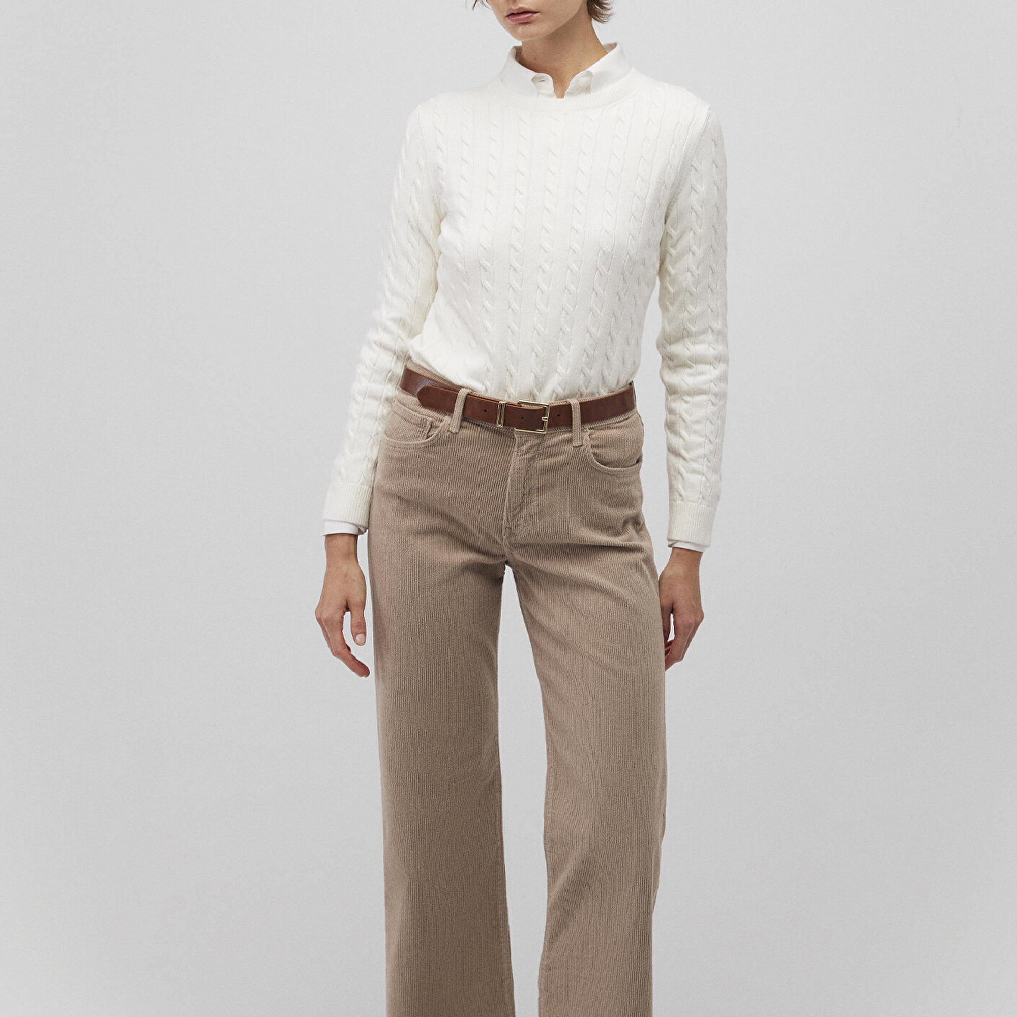 Mavi Malibu Kahverengi Kadife Pantolon 1010152-88345