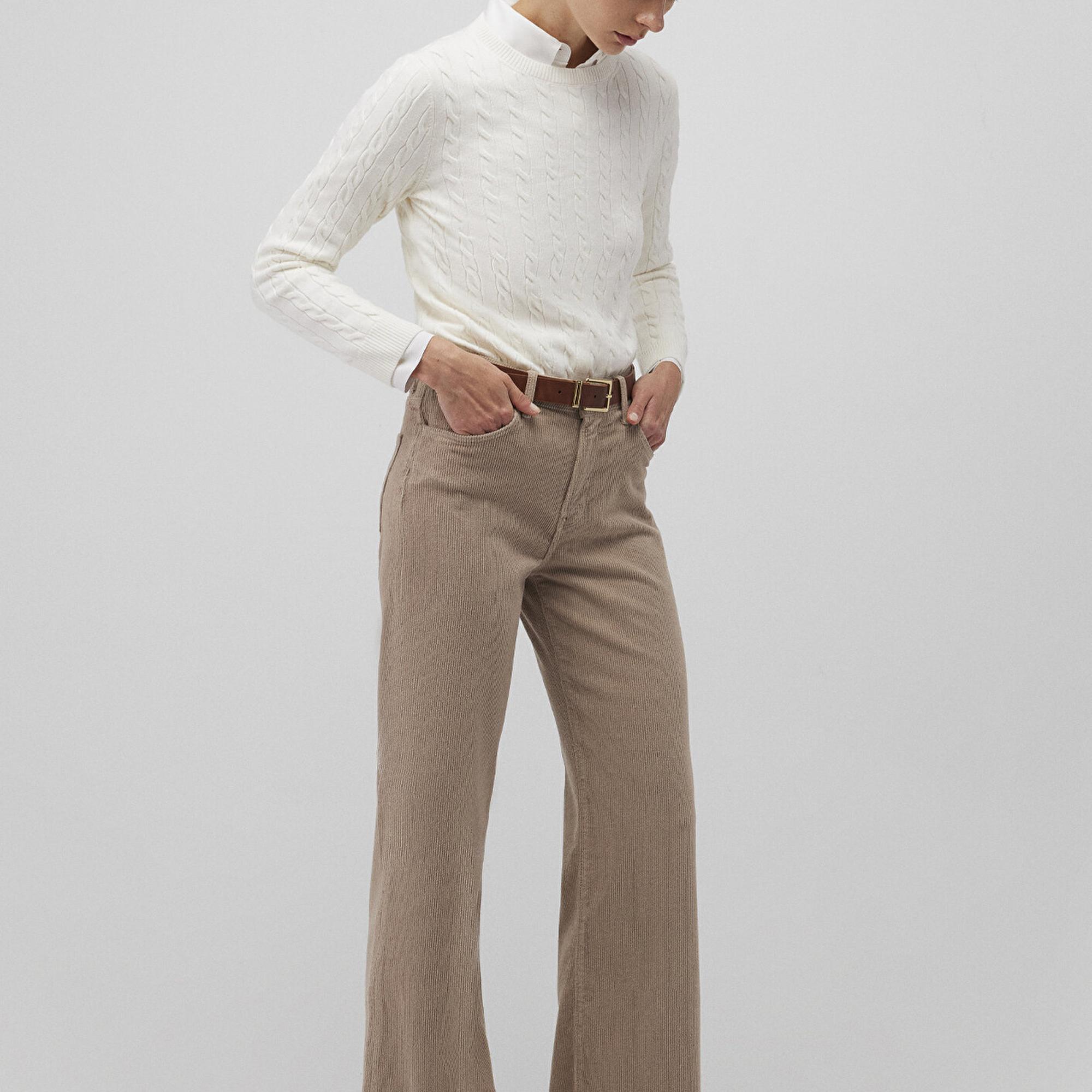 Mavi Malibu Kahverengi Kadife Pantolon 1010152-88345