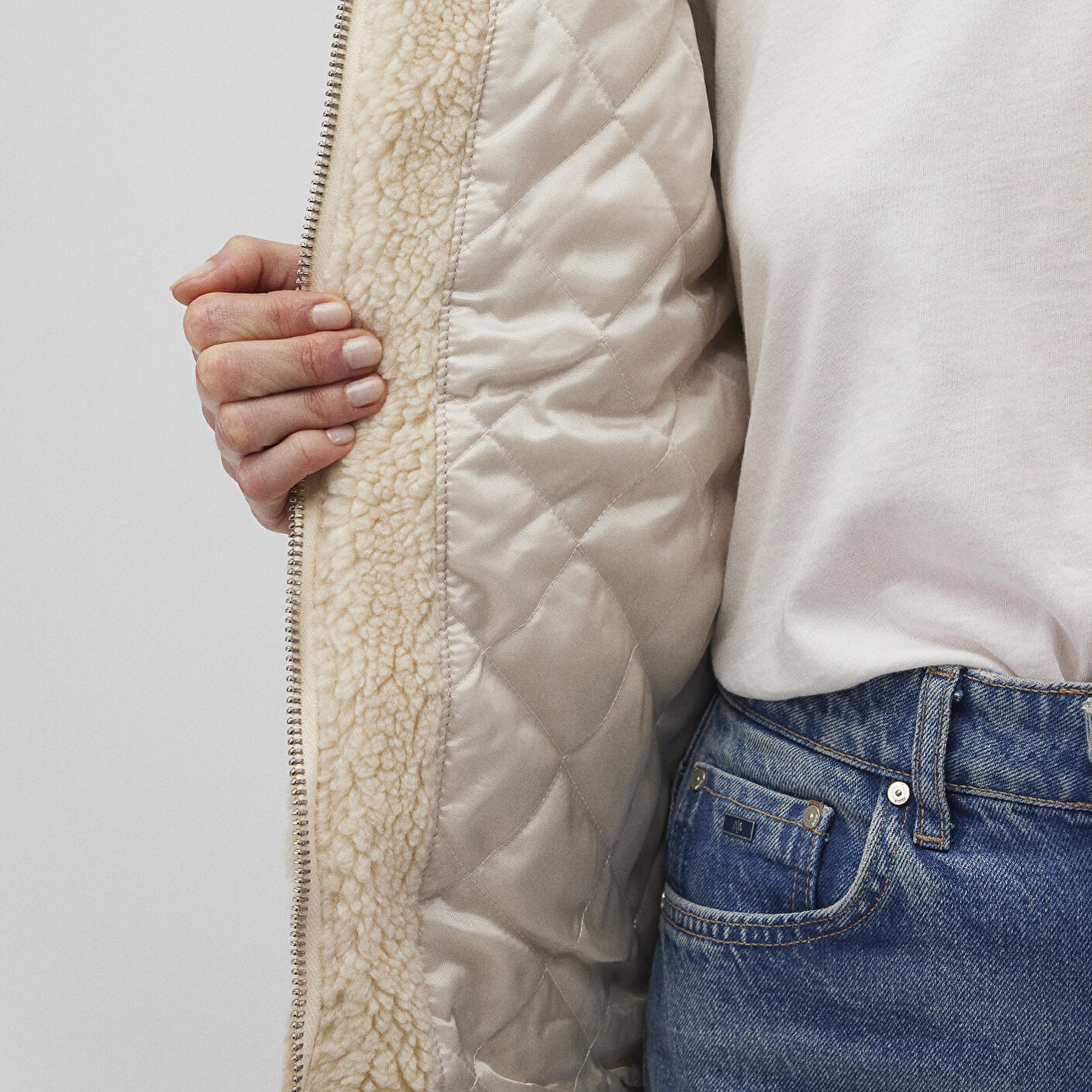 Mavi Rubina 90lar Açık Mavi Suni Kürklü  Jean Ceket 1110278-88589