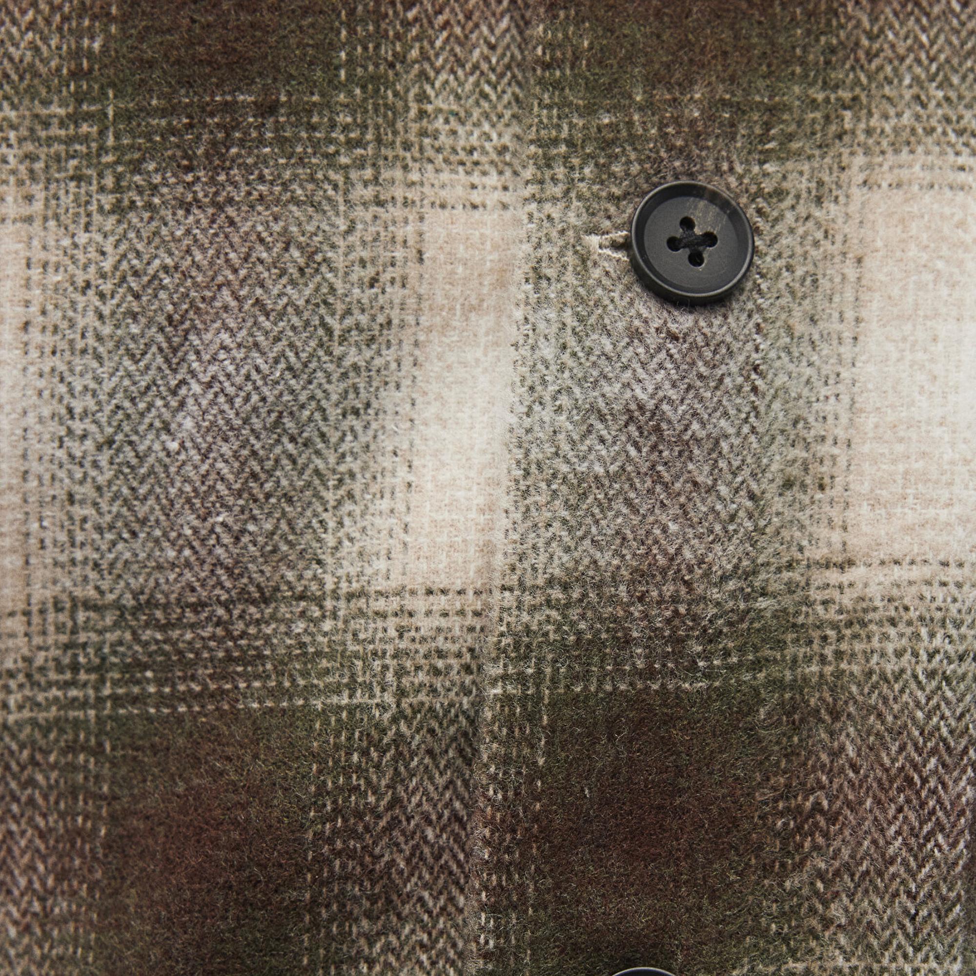 Mavi Kareli Kahverengi Gömlek Loose Fit / Bol Rahat Kesim 0211242-88652