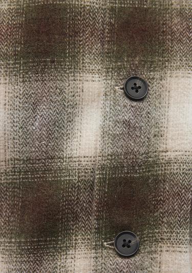  Mavi Kareli Kahverengi Gömlek Loose Fit / Bol Rahat Kesim 0211242-88652