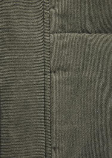  Mavi Dik Yaka Yeşil Kadife Ceket Loose Fit / Bol Rahat Kesim 0110476-85485