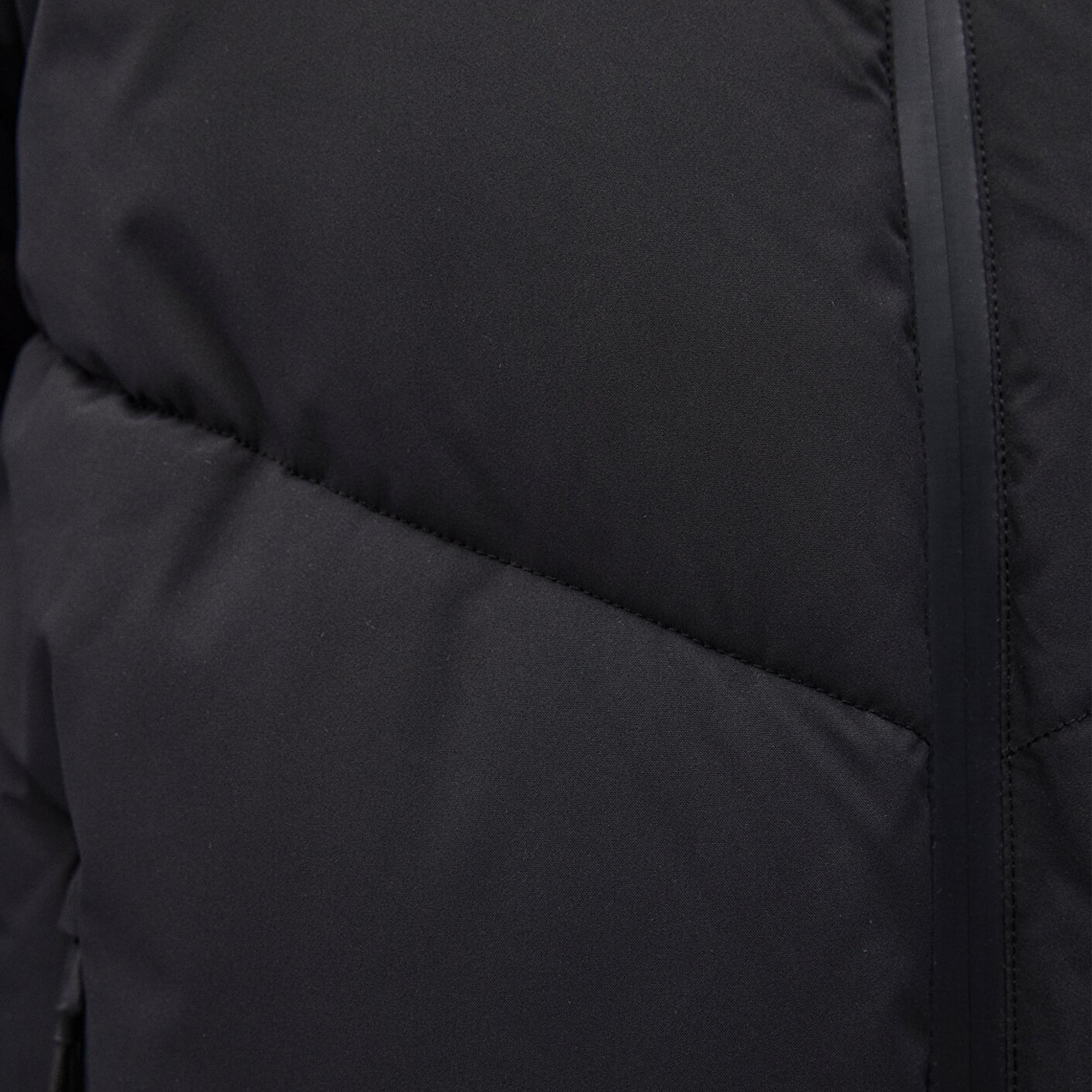 Mavi Kapüşonlu Siyah Şişme Mont 0110360-900