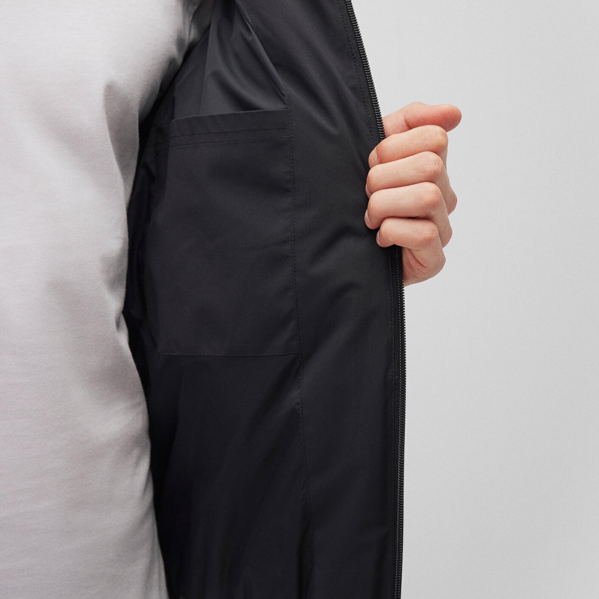 Mavi Kapüşonlu Siyah Şişme Mont 0110360-900