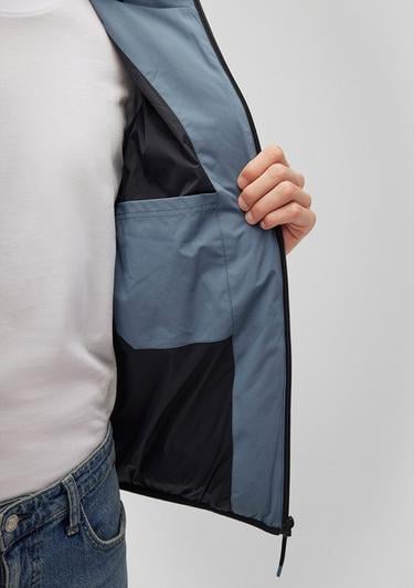  Mavi Kapüşonlu Mavi Şişme Mont 0110360-70782