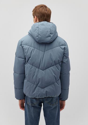  Mavi Kapüşonlu Mavi Şişme Mont 0110360-70782