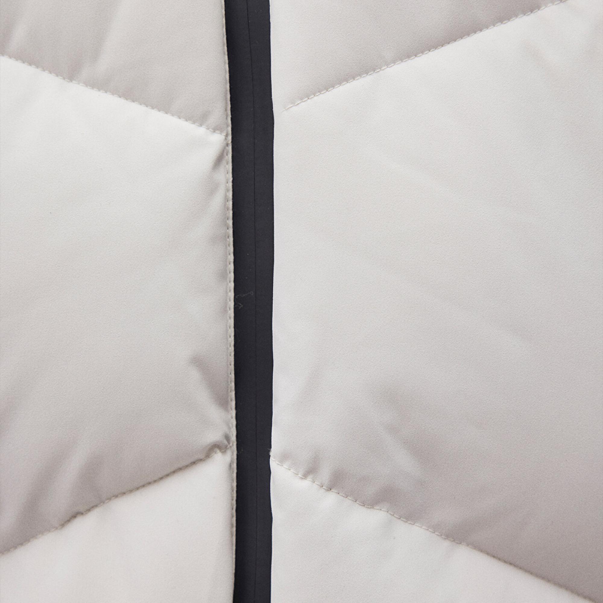 Mavi Kapüşonlu Gri Şişme Mont 0110360-83746