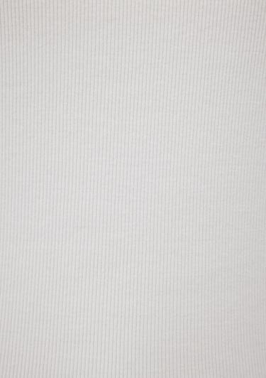  Mavi Uzun Kollu Ekru Basic Tişört Fitted / Vücuda Oturan Kesim 1613040-70057