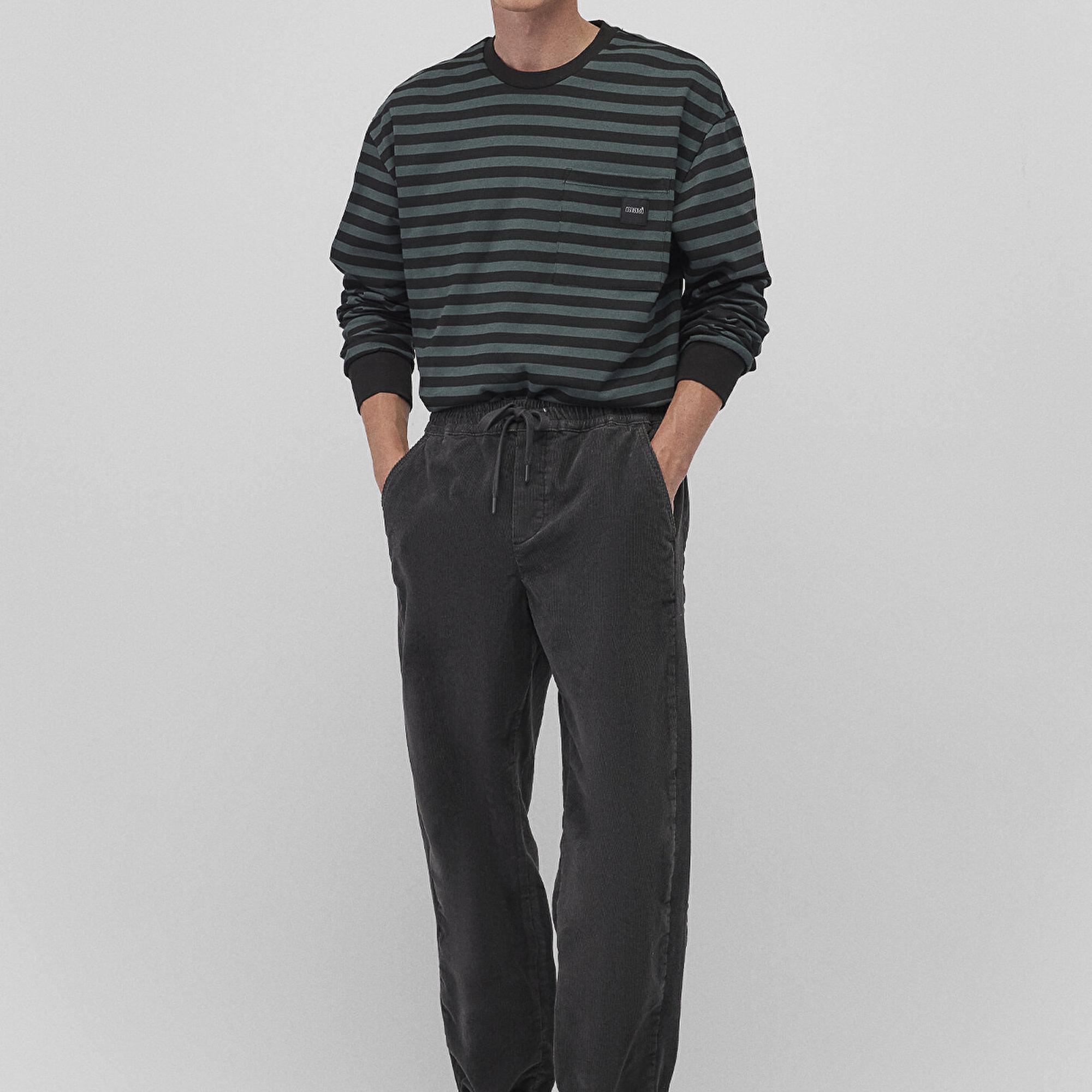 Mavi Antrasit Kadife Pantolon 0010381-70088