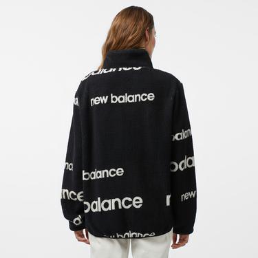 New Balance NB Lifestyle Kadın Siyah Sweatshirt