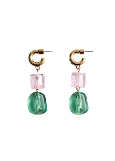  Mango Kadın Kombine Kristal Küpe Altın Sarısı